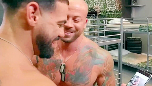 Ricky Sean Takes It Hard In Uniform – Bareback Action in Full Combat Gear – GayPornHunk