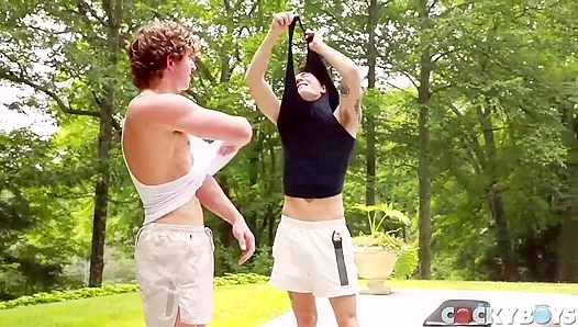 Cody Seiya Claims Greyson Myles Curly Head with Fiery Intensity – CockyBoys 18+