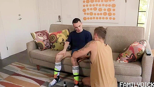 Joe Ex Devours Wesleys Thick Cock — Naive Twink Addicted to Dominant Daddy Energy –