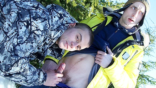 Snow-Covered Sin: Hot Gay Sex Under the European Sky – Steamy Outdoor Action