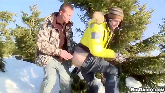 Snow-Covered Sin: Hot Gay Sex Under the European Sky – Steamy Outdoor Action