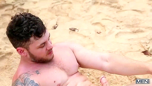 Beau Banks Gets Pounded Hard: Hot Beach Ass Ride with Matthew Camp – 18+
