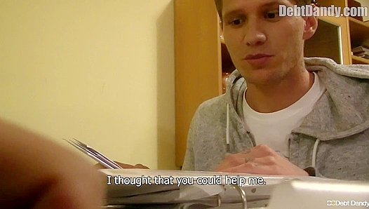Hot Euro Stud Gets Dominated in Steamy Bareback Ride – DebtDandy 18+