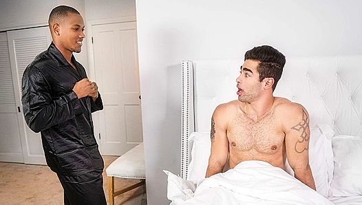 Dominic Rides Lucas Hard in Steamy Kitchen Encounter — Hot Gay Porn Action