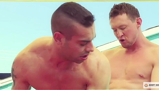Pierce Paris Claims Jack Kross Under the Blazing Sun – Steamy Outdoor interracial Action