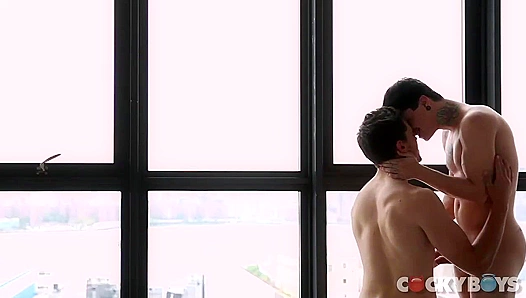 Asher Hawk Takes Every Inch: Swallowing Jake Basss Thick Cock – CockyBoys 18+