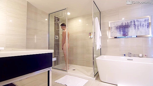 Shower Power: Seth Santaro Dominates Michael Boston – Steamy Gay Sex Scene