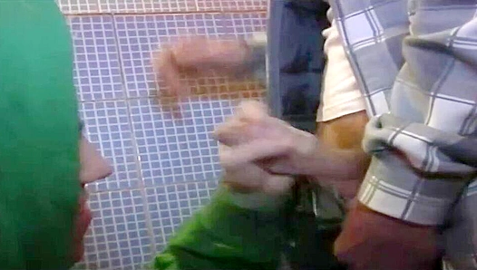Marco Gives Robin Head in Hot Public Restroom – GayXXX