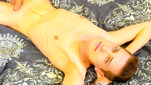 Evan Novak Moans Softly While Stroking His Rock-Hard Cock – Steamy Solo Session