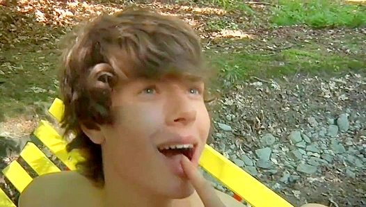 Mop-haired Twink Gets Drenched in Hot Cum During Wild Outdoor Fuck – GayXXX