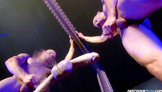 Anthony Romero Gags on Giant Dildo While Moaning Hard – NextDoorMale