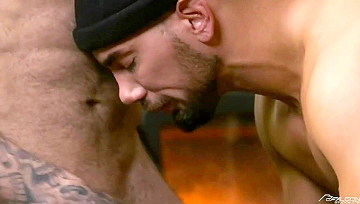 Snowed In Horny: Hot Trio Fucks Outside in the Cold – Falcon Studios 18+