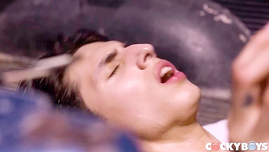 Sweat-Fueled Outdoor Threesome — Angels Elias Daniel Go Wild – 18+