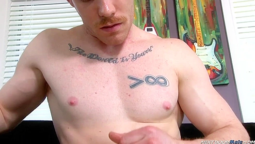 James Loses Control Jacking Off on All Fours – Neighbor Catches the Steamy Action – 18+