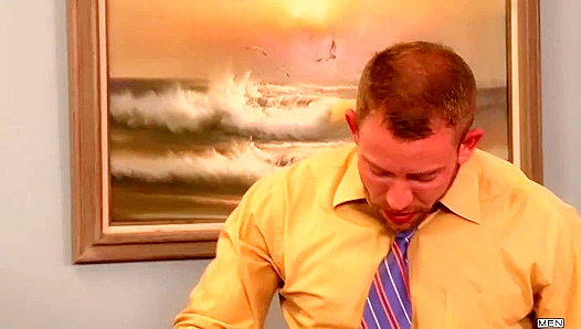 Shay Michaels Gets Pounded by Mitch Vaughn in Hot Office Sex Ride – GayPornX