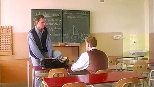 Hardcore Lessons: Hans Milos Steamy In-Class Encounter – Falcon Studios