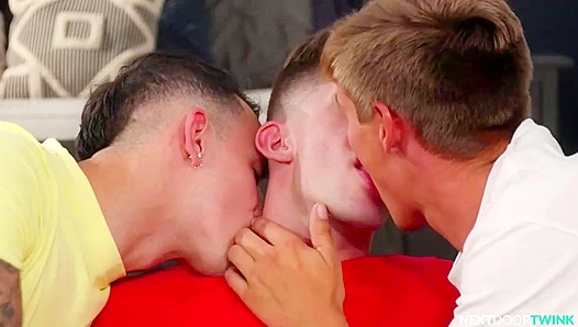 Ashton Des Trevors Hot Neighbor Tryst – Wild Gay Threesome Fun – XXX