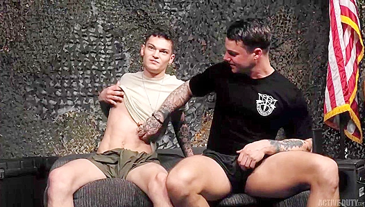 Jason Windsor Tyler James Heat Up the Barracks in Steamy Gay Foursome – XXX