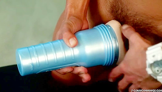 Riding Hard Deep: Cody Cummings Owns His Fleshlight Ride – GayPornHub 18+