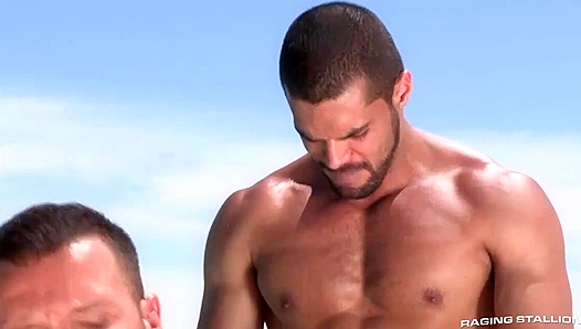 Sweat-Drenched Hardcore Ride: Donato Reyes Lucas Fox Go Wild – RagingStallion 18+