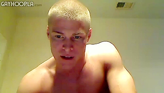 Preston Presleys Buff Body Flexes as He JERKS OFF Intensely – Hot Gay Muscle Action – GAY
