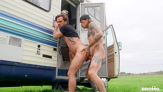 Bo Sinn Fucks James Fox Hard Against the Campervan – Booty Call BromoUS