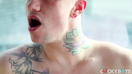 Jake Bass vs Lukas Grande: Steamy Anal Battle Ends in Load-Swapping Bliss – CockyBoys