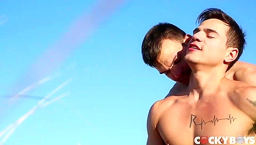 Jason Maddox Levi Karter Heat Up the Outdoors — Raw Anal Passion – CockyBoys 18+