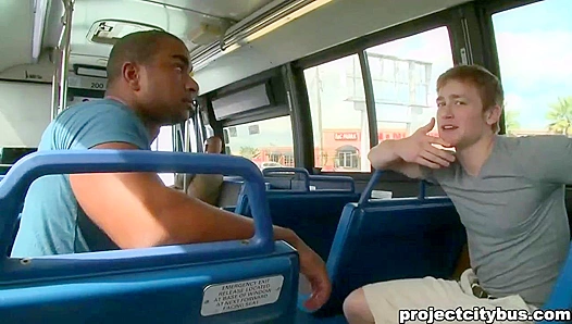 Evin Takes Charge Riding Rick on Crowded Bus – Interracial Heat Ignites – 18+