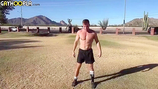 Michael Kasten Blasts Load in Frenzied Solo Session – Explosive Finish – 18+