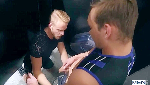 Kaleb Jackson Liam Hardys Hot Tag Team Action in Sticky Club Backroom – 18+