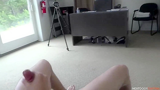 AJ Luis Spreads Wide, Impales Himself on His Huge Erect Cock – NextDoorCasting 18+