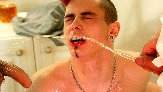Triple Trouble: Julien Heaths Hot Piss Play Threesome – Gay XXX