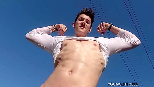 Ripped Hunk Flexes Hard Then Takes Massive Cock Down His Throat – EastBoyHeat 18+