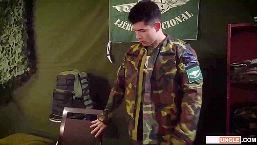 Sergeant Dominates Daniel Trebol in Steamy Military Fuck Session – Soars Hard Duty
