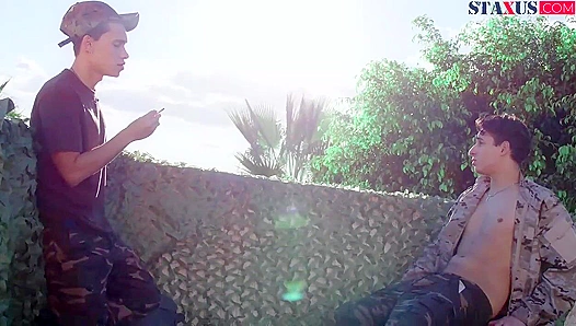 Cute Bambi Gets Wild With Danny Fontana Under Open Sky — Hot Gay Sex Outdoor Adventure 18+