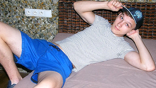 Marc Hughey Jerks Off Hard While Binge-Watching Hot Gay pornos — EastBoys 18+