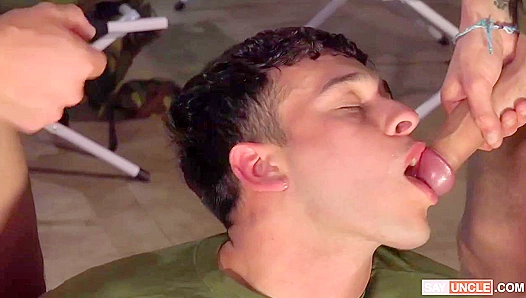 Jake Lottis Wild Threesome Ride – Deep Gaps, Hard Loads – MilitaryDick