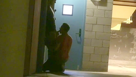 Public Sloppy Blowjob — Raw Gay Desire Ignites Passersby – GayXXX