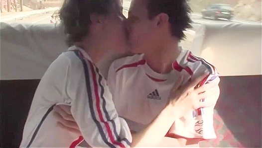 Twink trio goes wild as soccer studs Dave Gora Johnny fuck hard – GayXXX