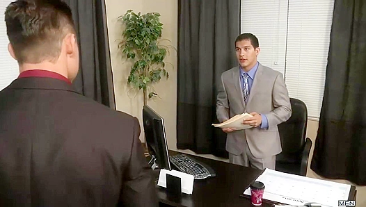 Burning Desire: RVD Tony Newports Steamy Office Encounter – GayHeat Official
