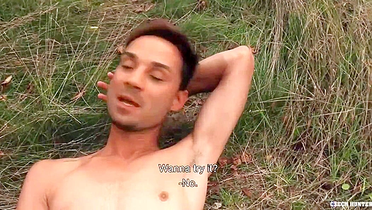 Muscle God Takes Huge Load Bareback Outdoors – Sweaty GayXtreme Ride