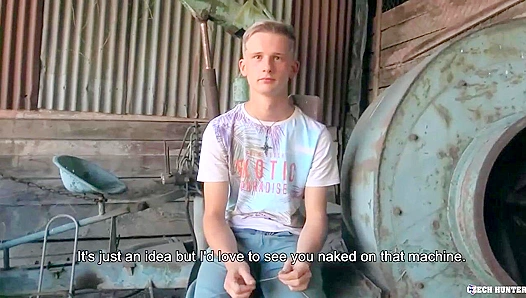 Blonde Twink Gets Wild Fuck Session on Gritty Barn Floor – Hot Gay Porn