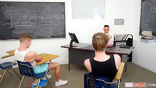 Jax Thirio Dominates Two Horny Students in Hot After-School Discipline – 18+