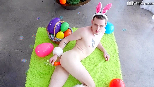 Easter Fever: Josh Cannon A.J. Sloans Steamy Bunny-Fuck Session – GayPornHub 18+