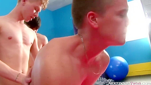 Kyler Chance Lucas Get Dirty — Steamy Gay Threesome Fun at Home – SpryBoyfriends