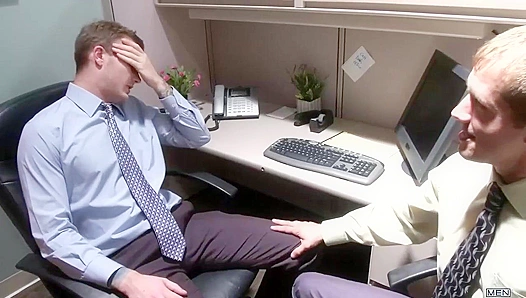 Office Temptation: Clerk Succumbs to Horny Colleagues Massive Tool – GayPornTales 18+