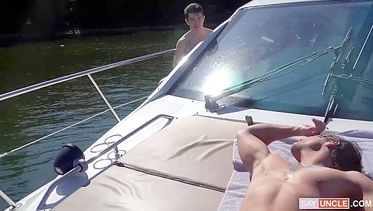 Caleb Morphy Dalton Riley Go Wild—Hot Steamy Anal Action on a Boat – 18+