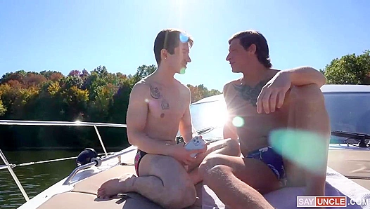 Caleb Morphy Dalton Riley Go Wild—Hot Steamy Anal Action on a Boat – 18+