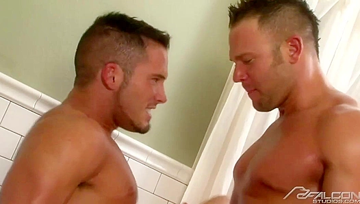Steamy Shower Sex: Aiden Takes Jordans Thick Cock Ride – Falcon Studios